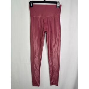 Carbon 38 Leggings Takara High Rise Shine Metallic Dark Pink Rose Small $118